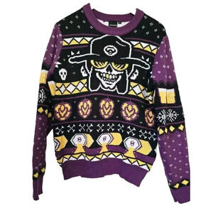 Voodoo Ranger knit beer novelty crewneck sweater fair aisle sweater Size S Women